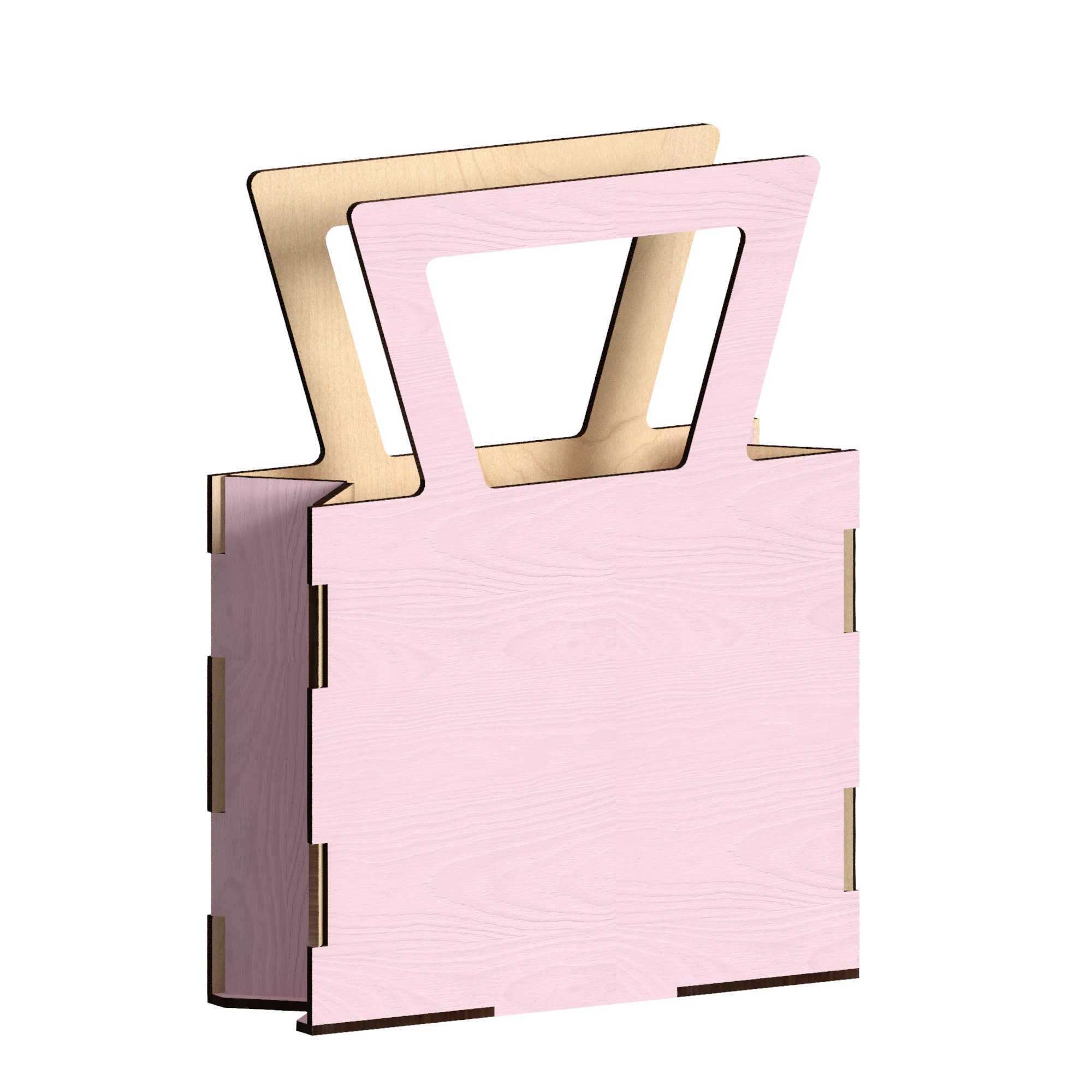 Shopping Bag Laser Cut Files Laser Cut Template Laser Cut Etsy