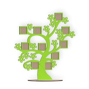 Family Tree Picture Frame Display, Laser Cut Files - Svg+Dxf+Pdf+Ai+Cdr+Eps - laser Files - Instant Download - laser cut template