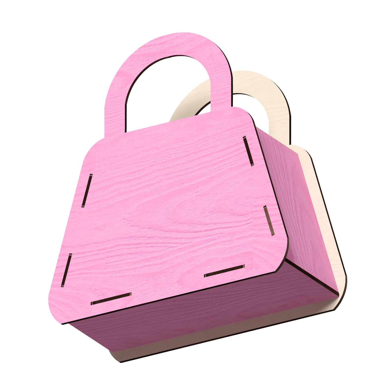 Handbag, Laser Cut Files, Laser Cut Template, Laser Cut Pattern, Vector