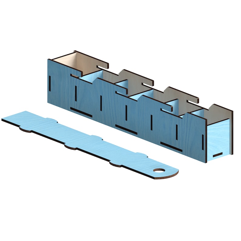 Sliding Box With Dividers Laser Cut Files Laser Cut Etsy