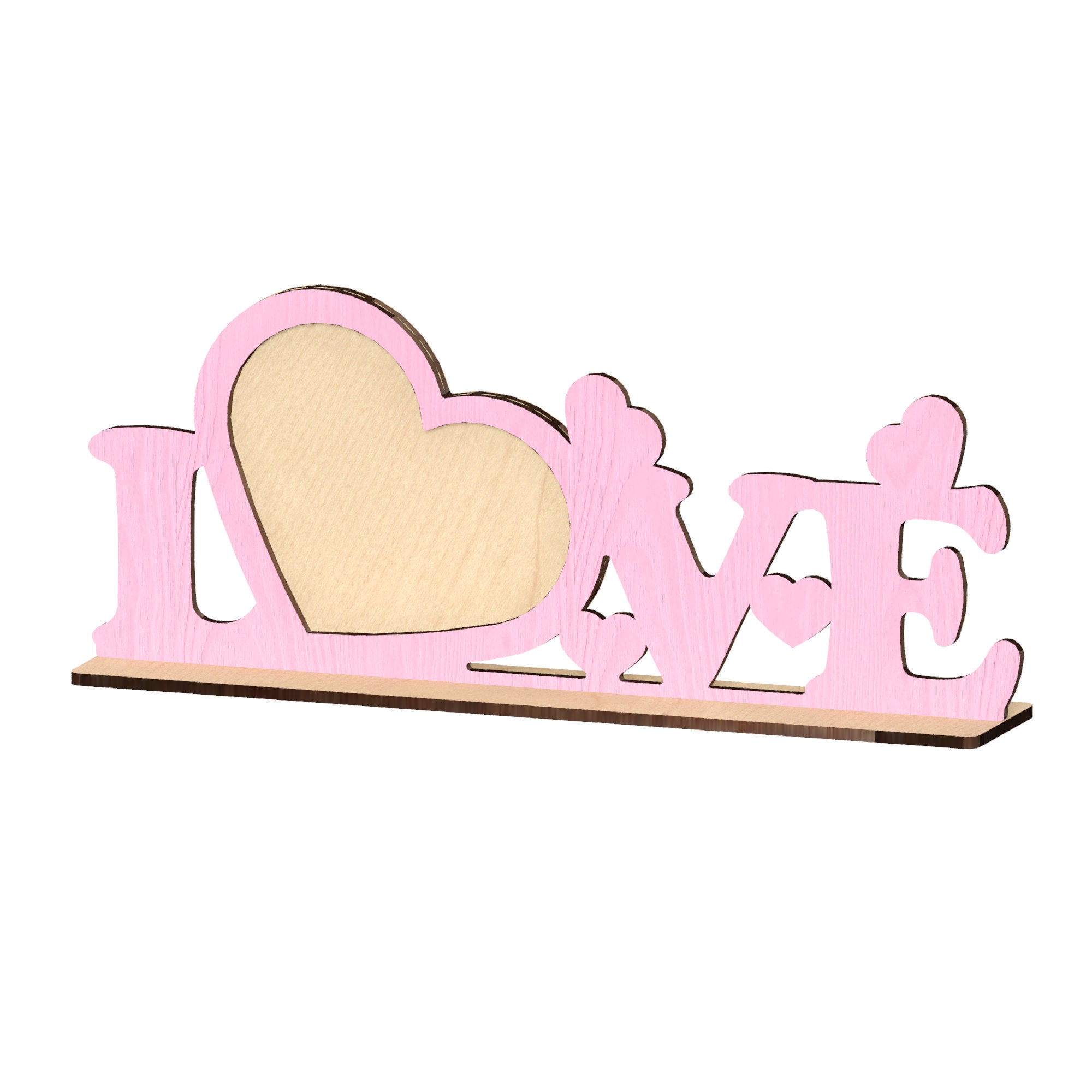 Love Photo Frame Laser Cut Files SvgDxfPdfAiCdrEps Etsy