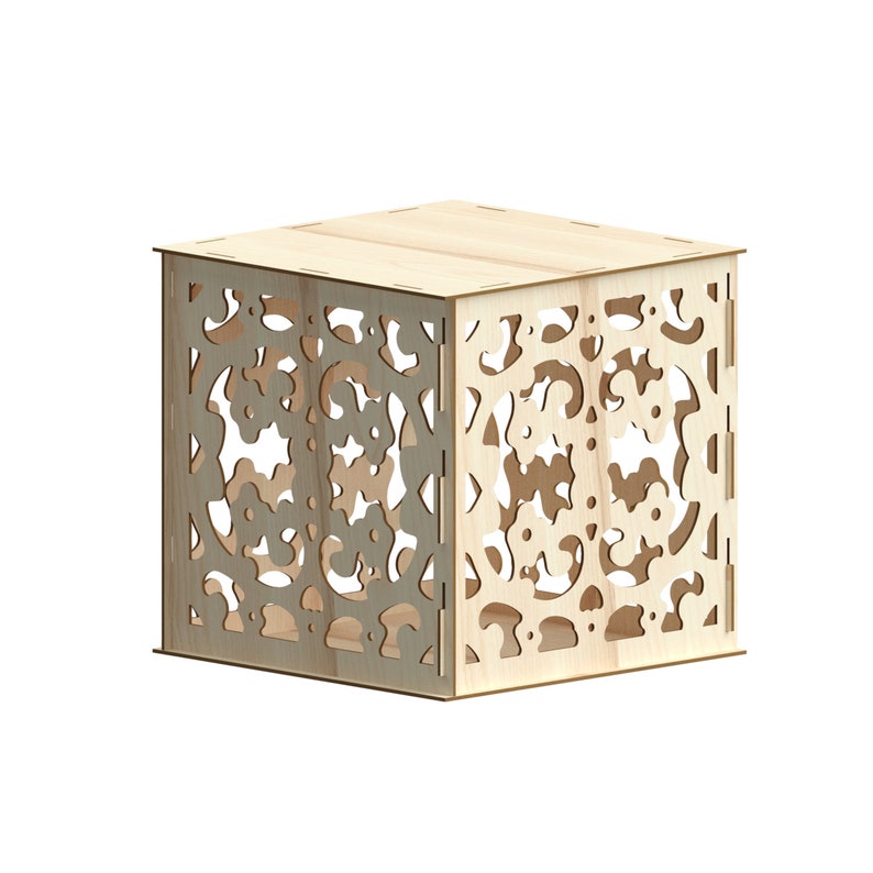 Decorative cube Laser Cut Files SvgDxfPdfAiCdrEps Etsy