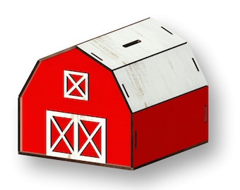 Piggy Bank, Laser Cut Files, laser cut template, laser cut pattern, vector model,vector plan,Instant download