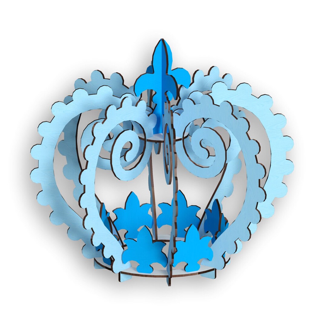 Crown Centerpiece Laser Cut | Svg Dxf Pdf Ai Cdr | Party Decor Vector ...