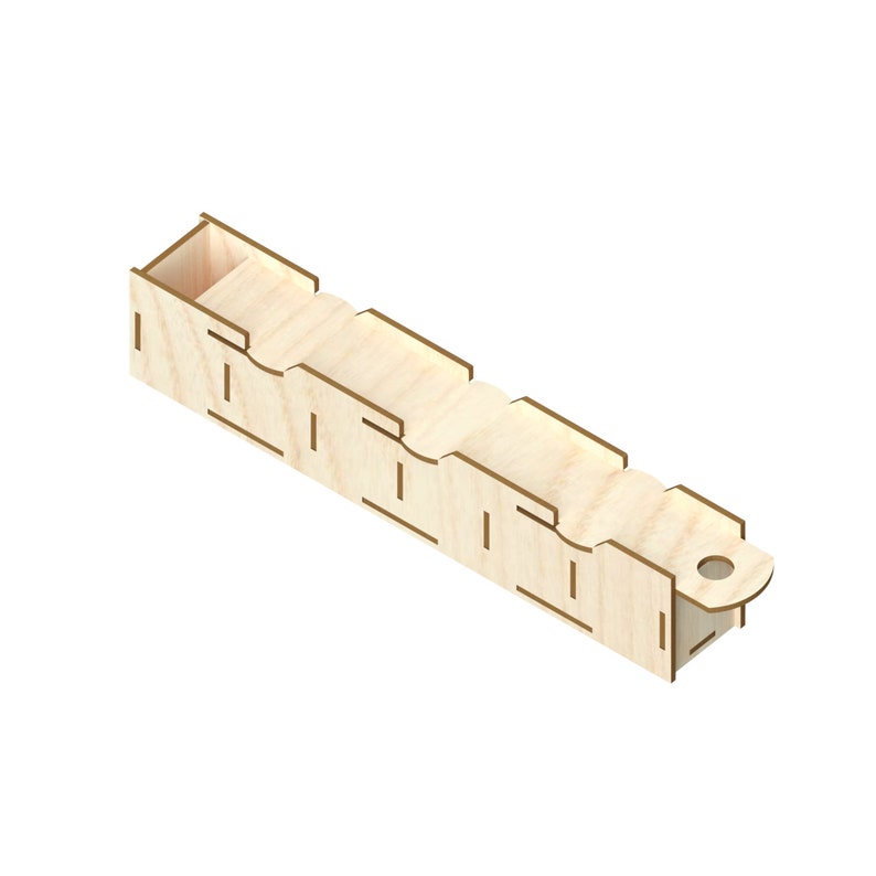 Sliding box with dividers Laser Cut Files laser cut Etsy