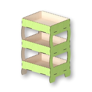 Nail Polish Shelf, Laser Cut Files, laser cut template, laser cut pattern, vector model,vector plan,Instant download