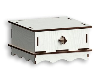 Laser Cut Drawer Box Template, Vector Files (Digital Download)