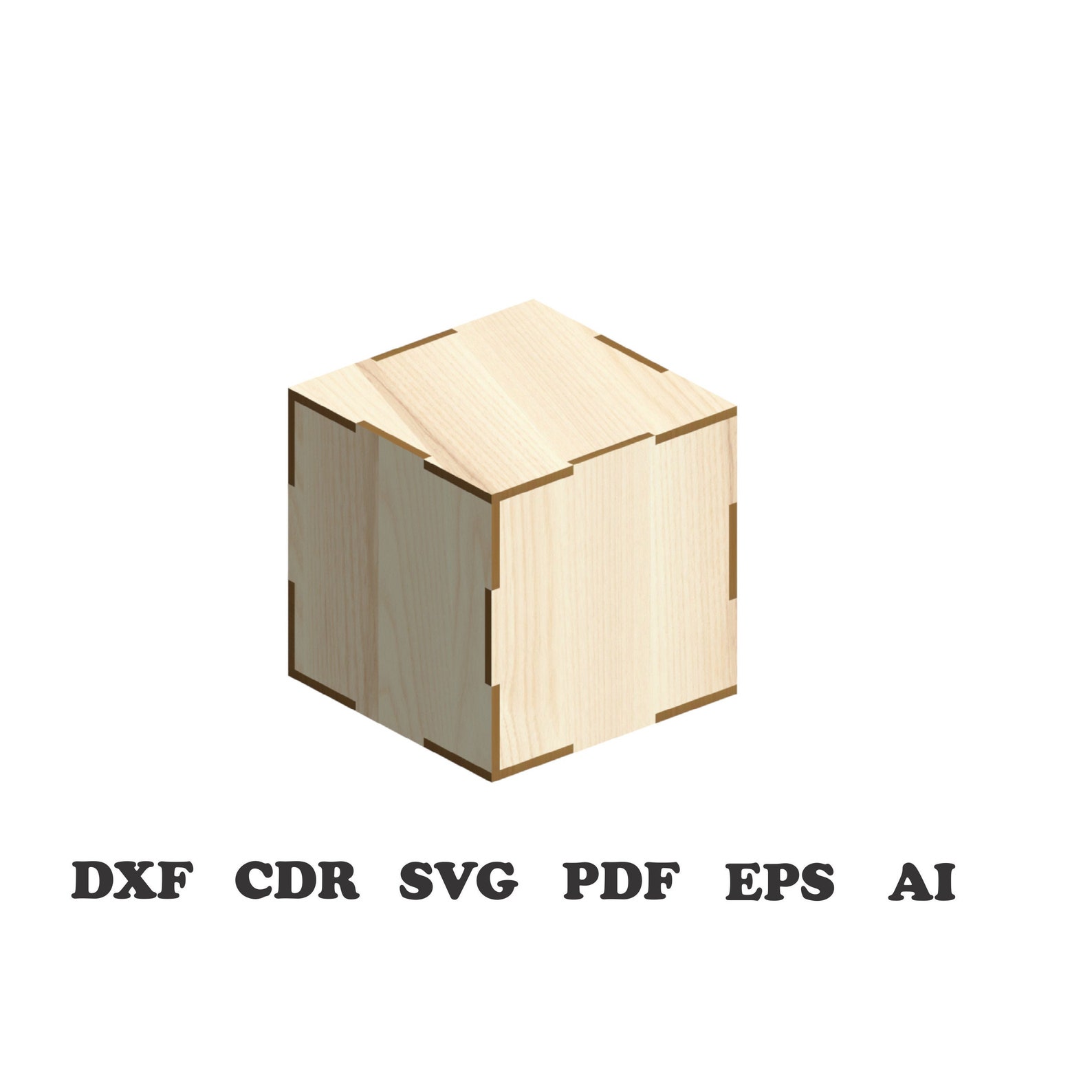 Cube Laser Cut Files laser cut template laser cut pattern Etsy