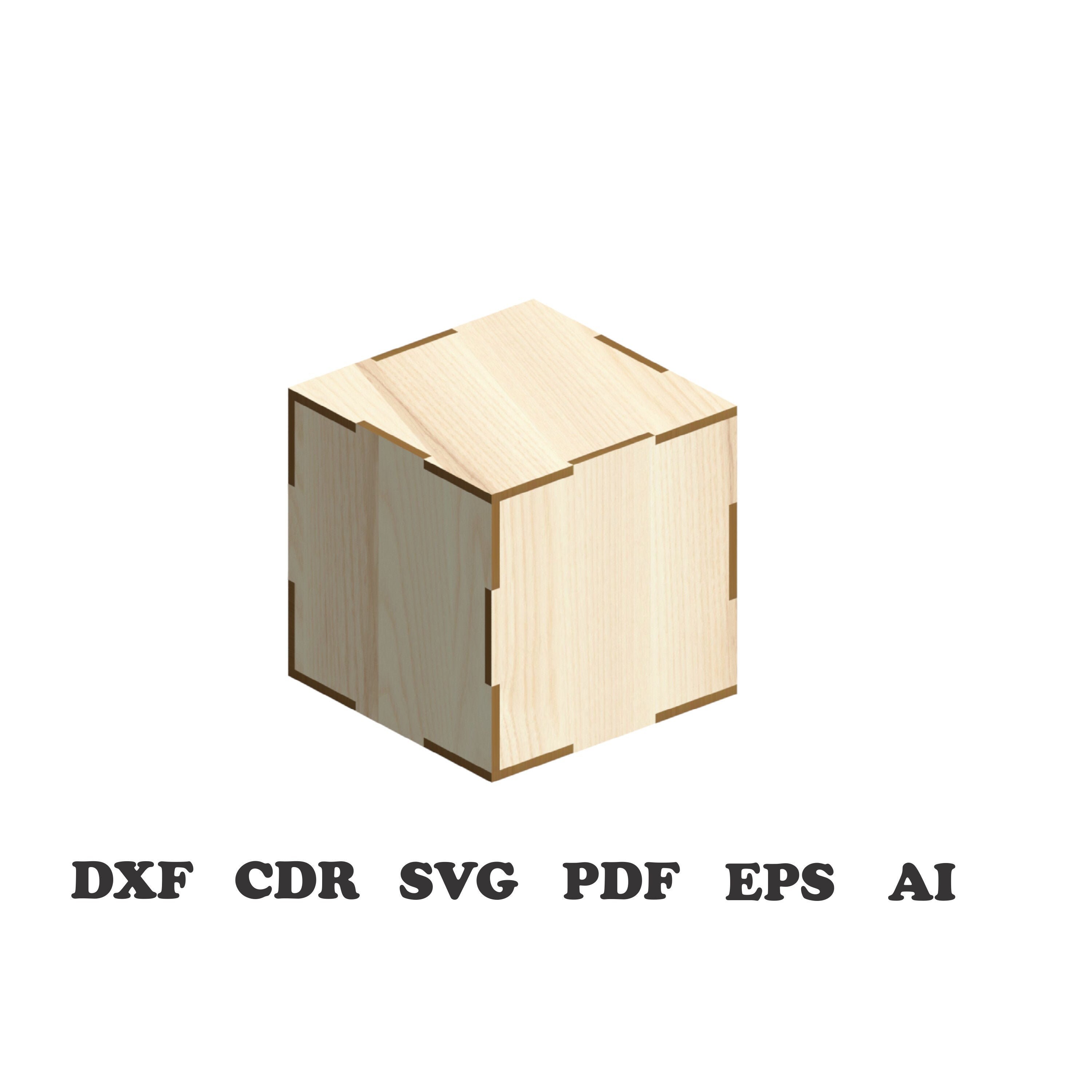 Cube Laser Cut Files laser cut template laser cut pattern Etsy