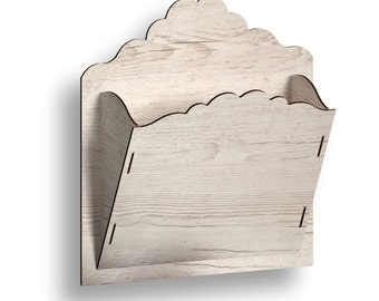 Laser Cut Wall Letter Holder Template (Digital Download)