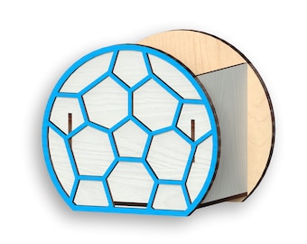 Soccer Ball Box: Laser Cut CNC Vector Pattern (Digital Download)