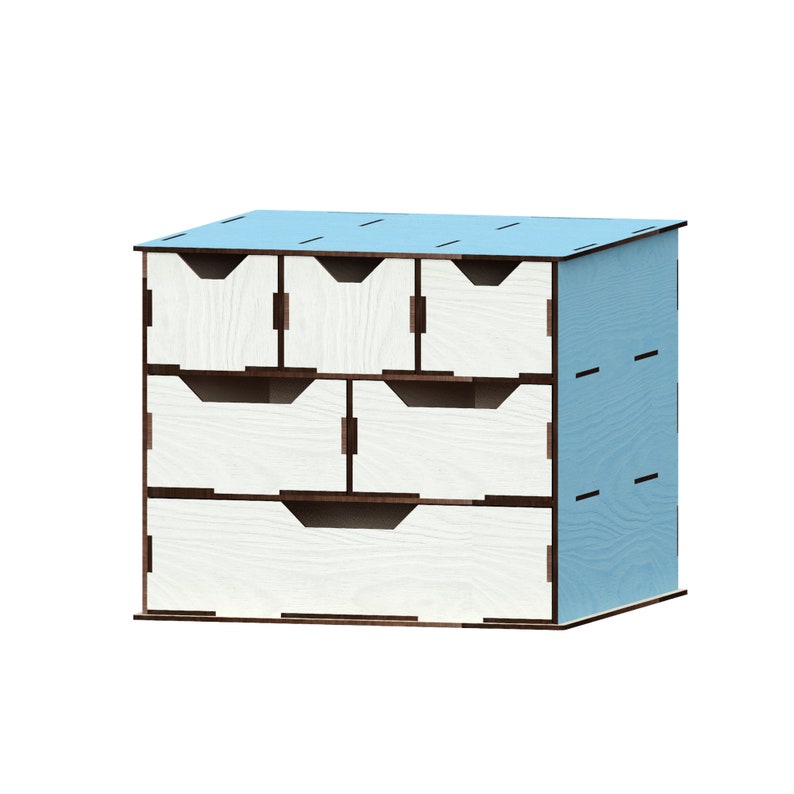 Drawer Organizer Laser Cut Files SvgDxfPdfAiCdrEps Etsy