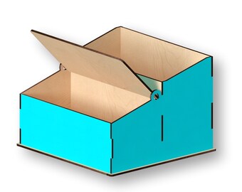 Desk Organizer Laser Cut Files: Svg+Dxf+Pdf+Ai+Cdr+Eps (Instant Download)