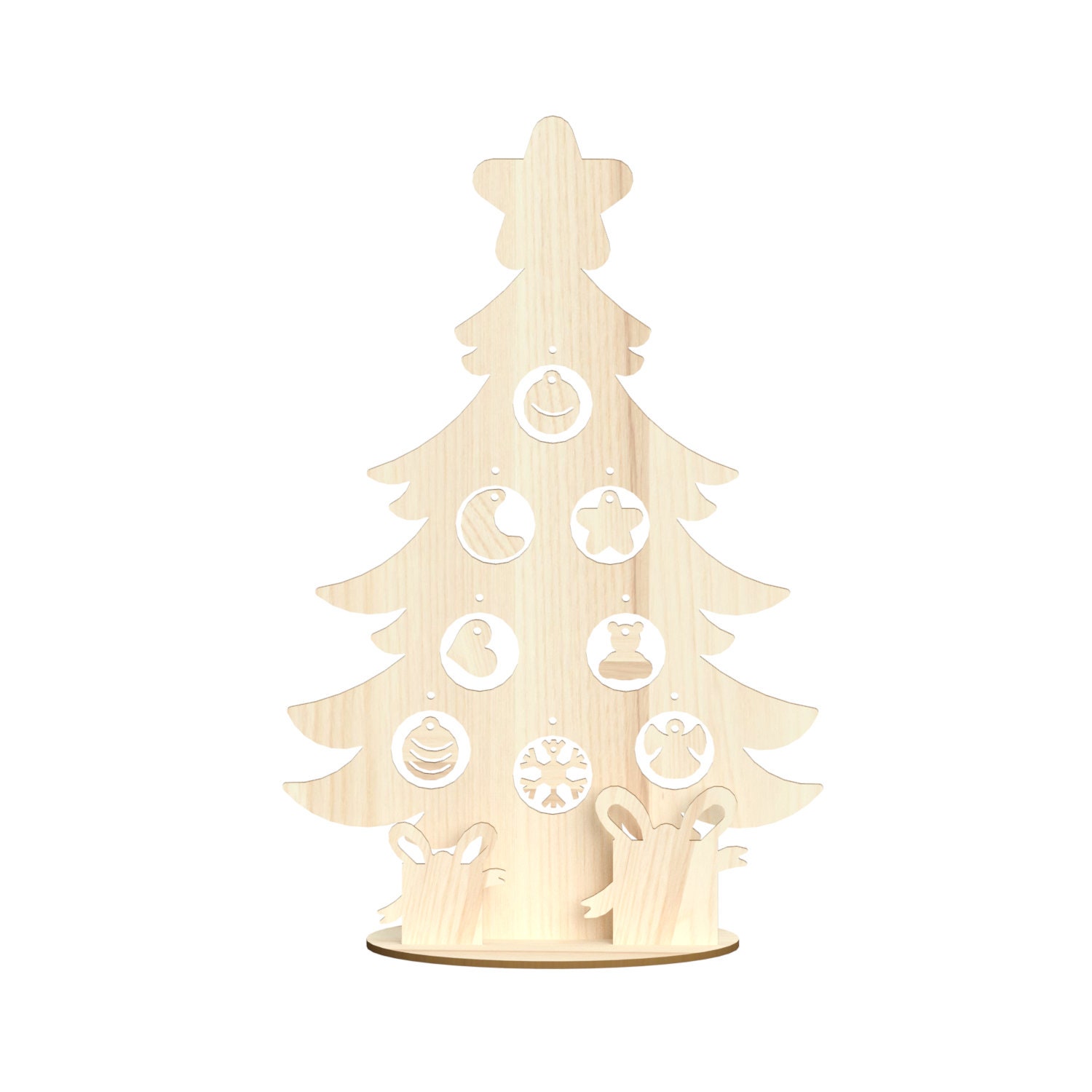 Christmas tree Laser Cut Files SvgDxfPdfAiCdrEps Etsy