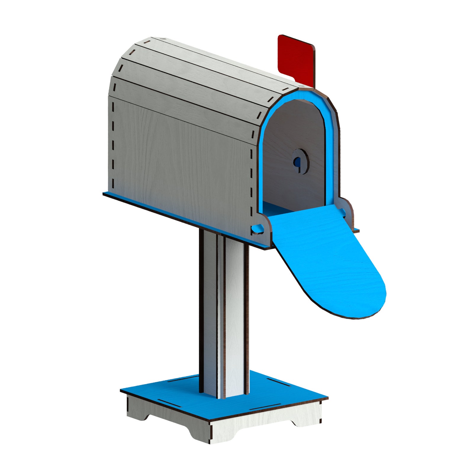 Mail Box Laser Cut Files SvgDxfPdfAiCdrEps laser | Etsy