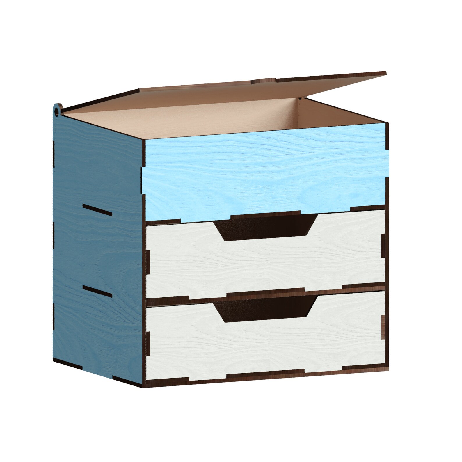 Drawer Organizer Laser Cut Files Laser Cut Template Vector Etsy