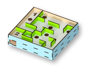 Marble Labyrinth Game: Laser Cut Files (Digital Download)