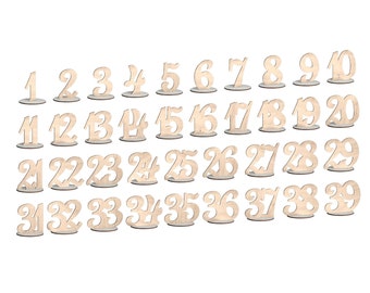 Wedding Table Numbers Laser Cut Files (Digital Download)