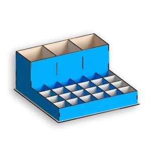 Makeup Organizer, Laser Cut Files svg -  laser cut template - laser cut pattern - Instant Download