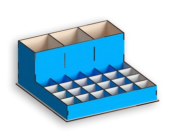 Laser Cut Makeup Organizer Template: CNC Vektor Dateien (Instant Download)