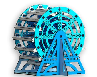 Candy Ferris Wheel Laser Cut File: Vector Template (Digital Download)