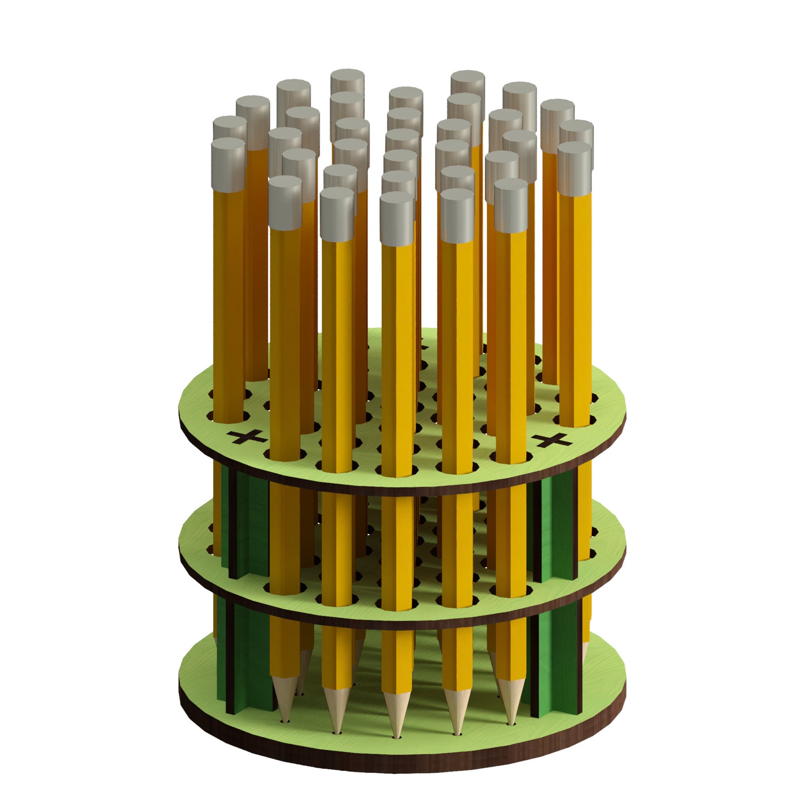 Pen Holder Laser Cut Files Svgdxfpdfaicdreps Laser Etsy