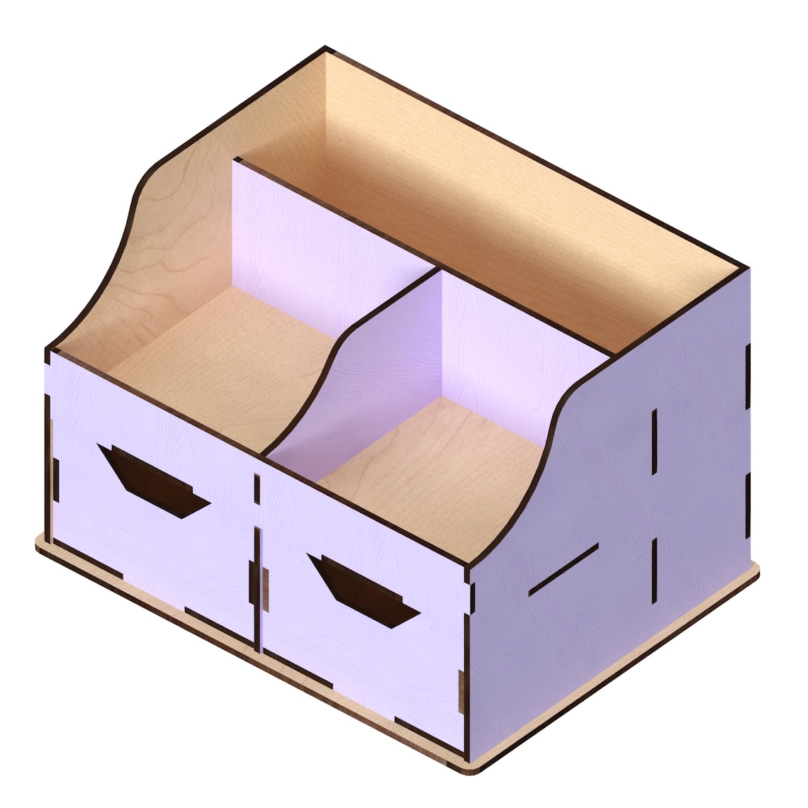 Desk Organizerlaser Cut Files Laser Cut Template Vector for Etsy