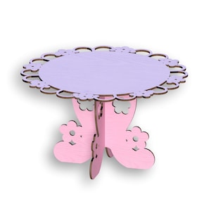 Floral Cake Stand,Laser Cut Files, laser cut template, Vector for Laser, laser cut pattern, vector model,vector plan,Instant download