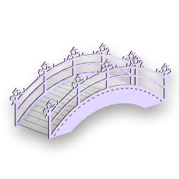 Bridge Model, Laser Cut Files - Svg+Dxf+Pdf+Ai+Cdr+Eps - laser Files - Instant Download - laser cut template - laser cut pattern