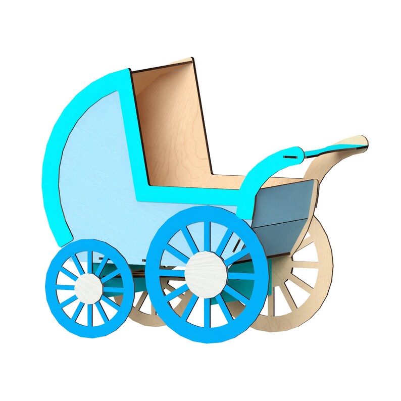 Strollerlaser Cut Files Laser Cut Template Vector for - Etsy