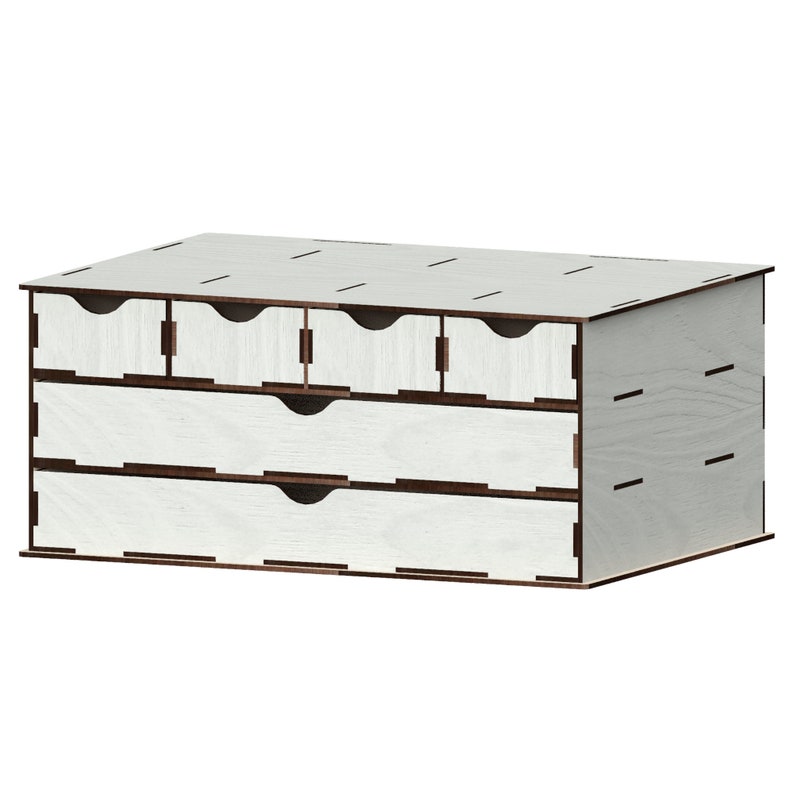 Drawer Organizer Laser Cut Files Svgdxfpdfaicdreps Etsy