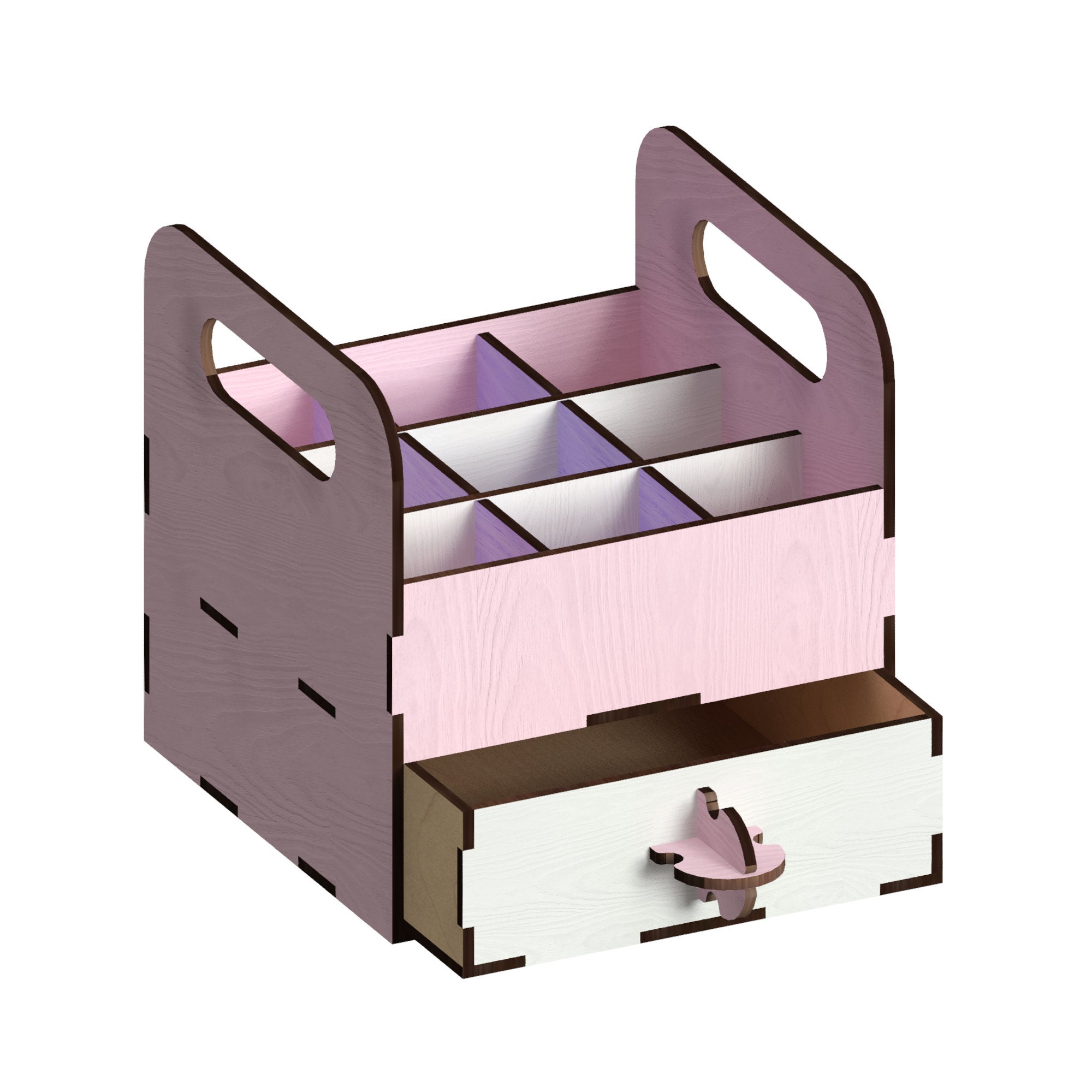 Nail Polish Organizer Laser Cut Files laser cut template Etsy