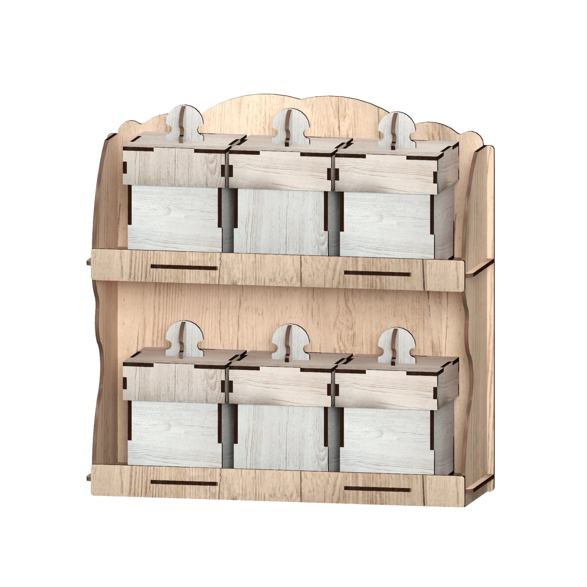 Spice Rack Laser Cut Files Laser Cut Template Laser Cut Etsy