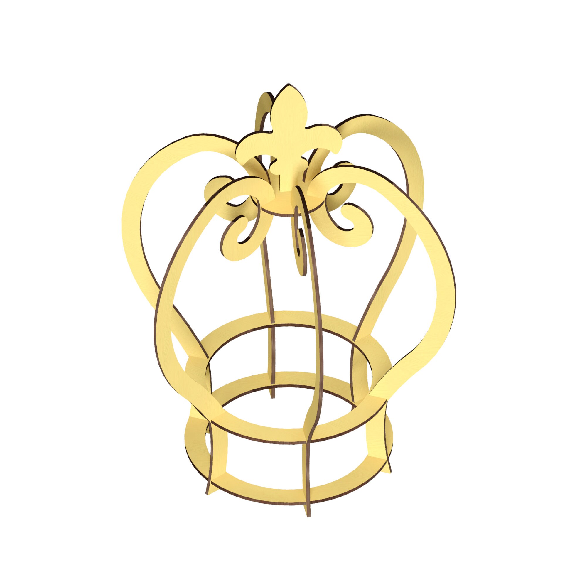 Crownlaser Cut Files Laser Cut Template Vector for Laser Etsy