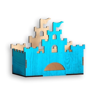 Castle box, Laser Cut Files, laser cut template, laser cut pattern, vector model,vector plan,Instant download