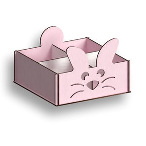Rabbit Box, Laser Cut Files, laser cut template, Vector for Laser, laser cut pattern, vector model,vector plan,Instant download