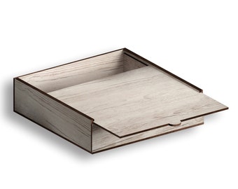 Laser Cut Box Template with Sliding Lid (Digital Download)