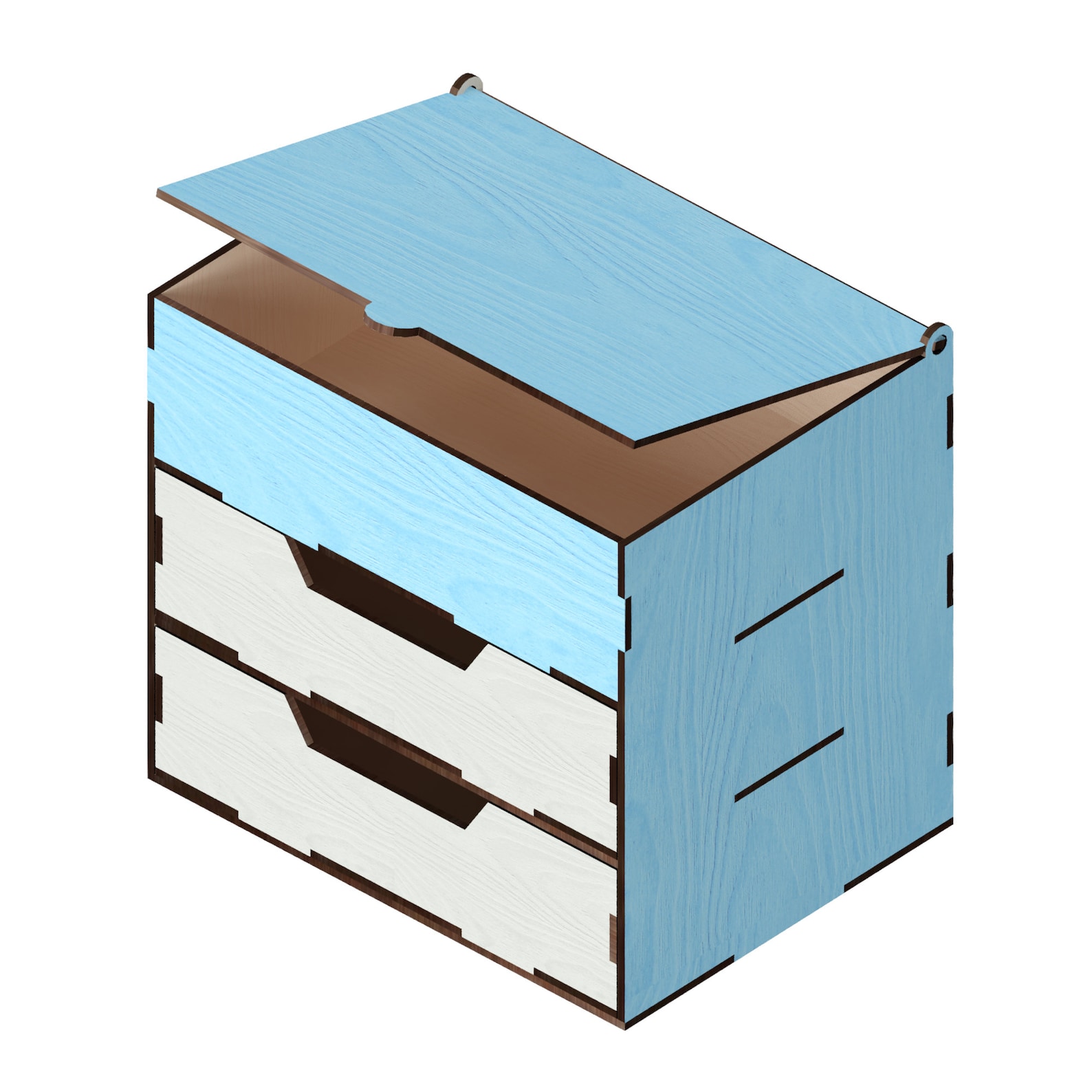 Drawer Organizer Laser Cut Files Laser Cut Template Vector Etsy