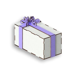Gift Box 20x10x10cm, Pattern Vector for Laser Cutting CNC,svg,laser cut template,laser cut pattern,vector model,vector plan,Instant download