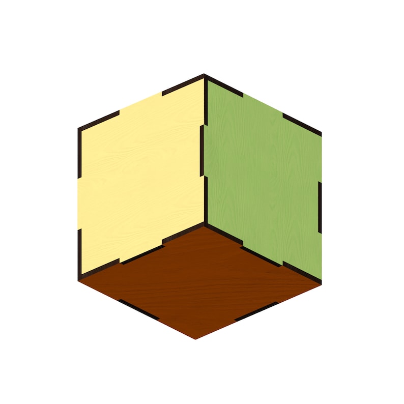 Cube Laser Cut Files Laser Cut Template Laser Cut Pattern Etsy