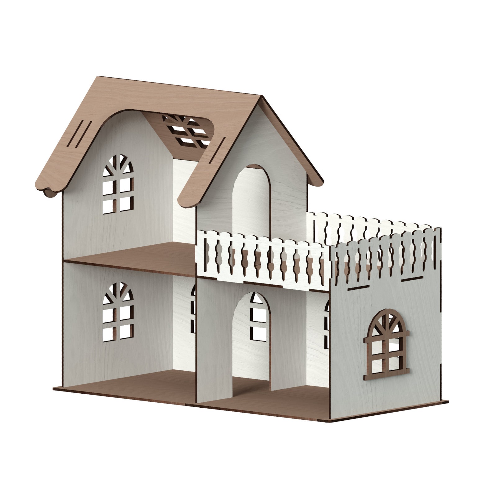 Dollhouse Laser Cut Files laser cut template Vector for Etsy