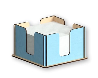 Napkin Holder Laser Cut File: 15x15 Vector Template (Instant Download)