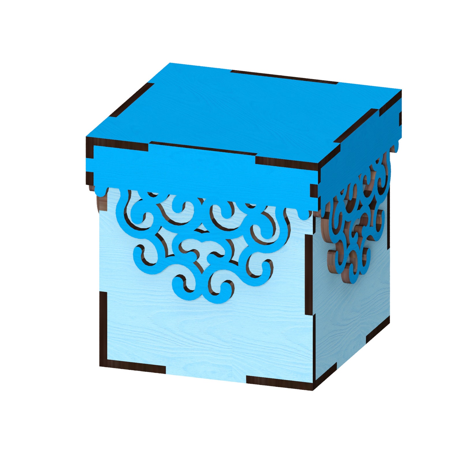 Box With Lid Laser Cut Files Laser Cut Template Laser Cut Etsy