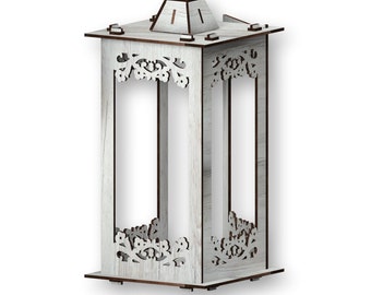 Candle Lantern Laser Cut Files: Svg+Dxf+Pdf+Ai+Cdr+Eps (Instant Download)