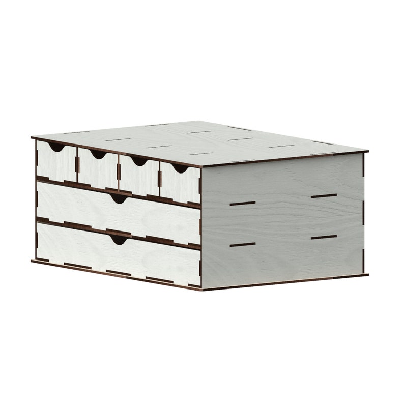 Drawer Organizer Laser Cut Files Svgdxfpdfaicdreps Etsy