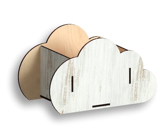Cloud Box Laser Cut File, CNC Pattern (Digital Download)