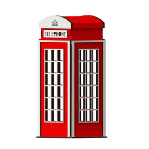 Telephone Box Laser Cut Files: Vector Model (Digital Download) image 9