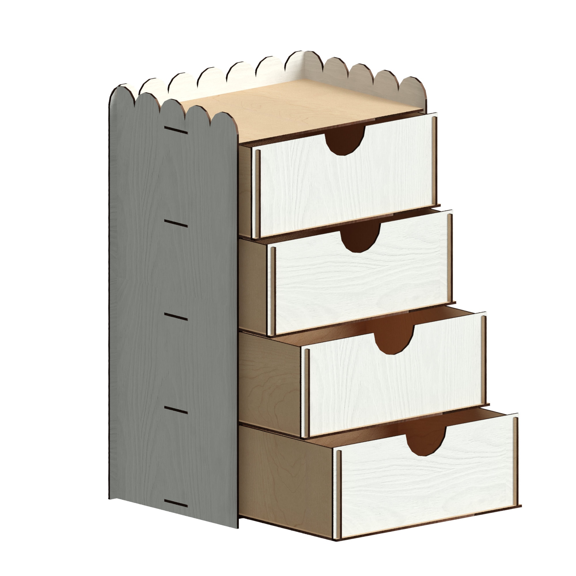 Chest of Drawers Laser Cut Files Svgdxfpdfaicdreps Etsy UK