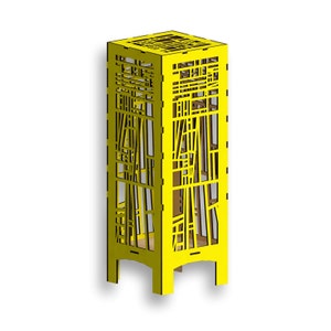 Lamp Model B, Laser Cut Files - Svg+Dxf+Pdf+Ai+Cdr+Eps - laser Files - Instant Download - laser cut template - laser cut pattern