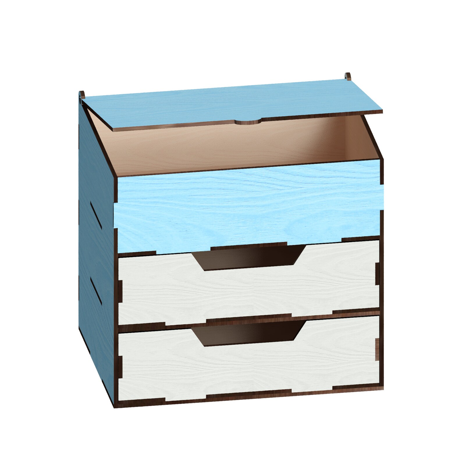 Drawer Organizer Laser Cut Files Laser Cut Template Vector Etsy